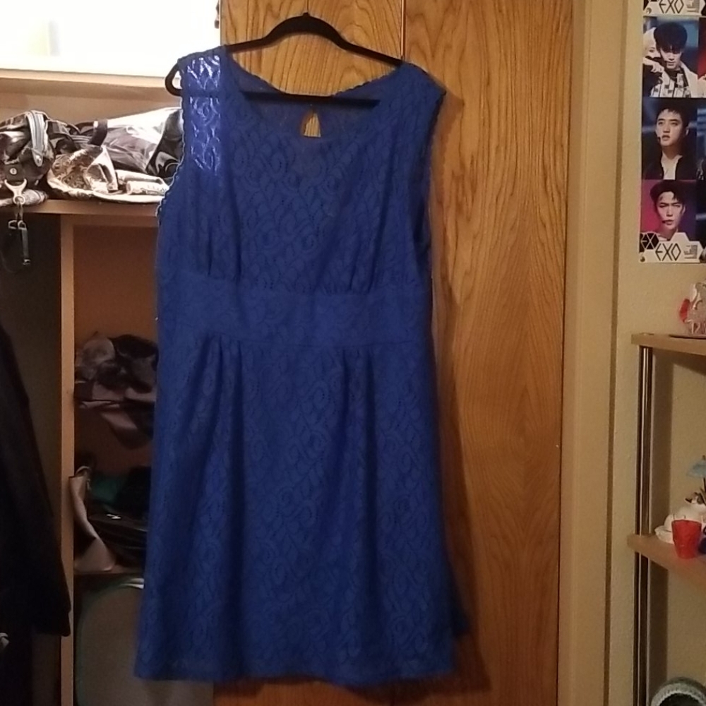 *SOLD* Blue Lace Dress